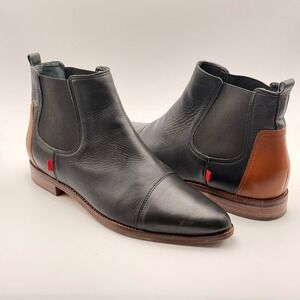 Marc Joseph New York Central Park Bootie Mens 11 Black Brown Leather Boots